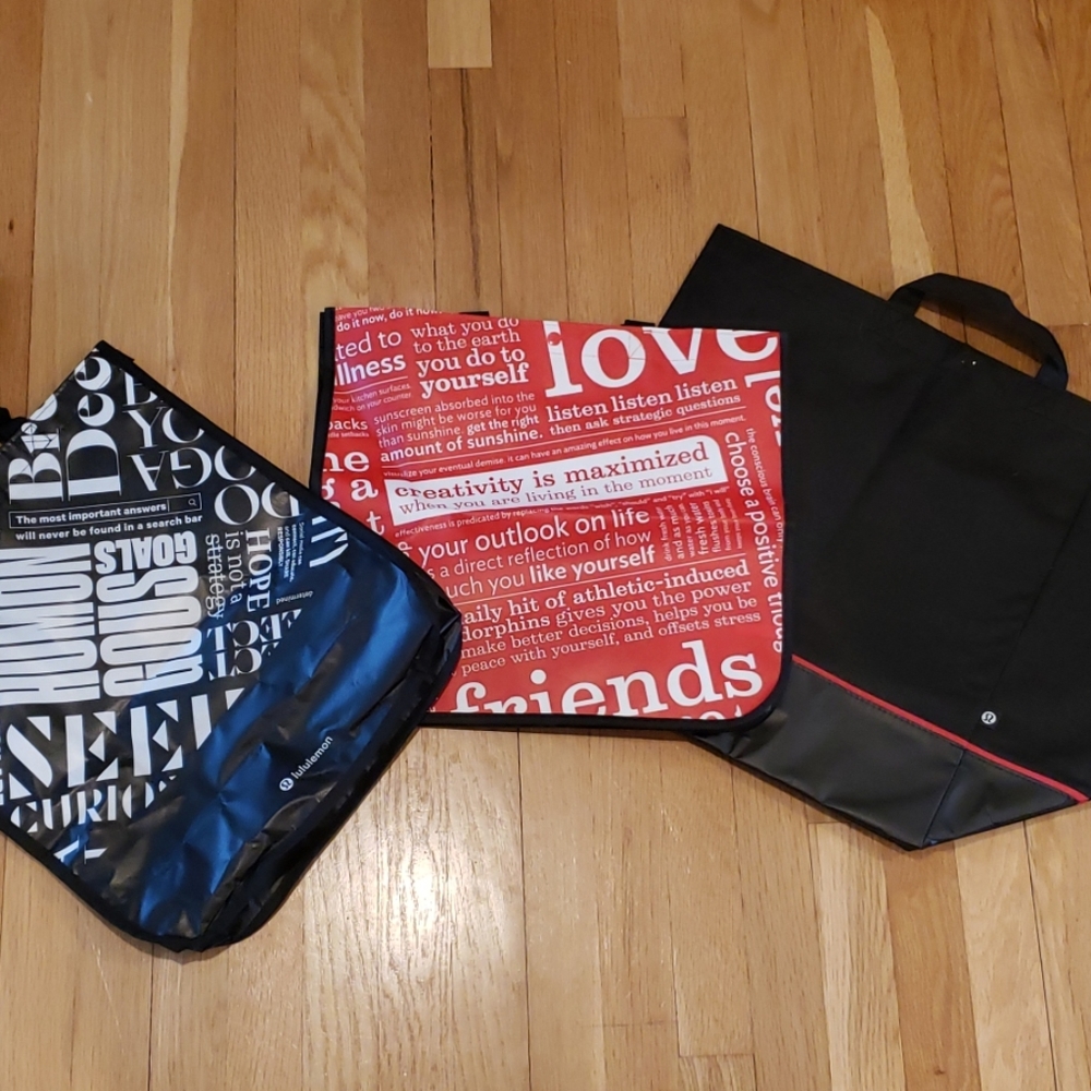 Lululemon athletica 🍋 large tote bags, lot of 3
